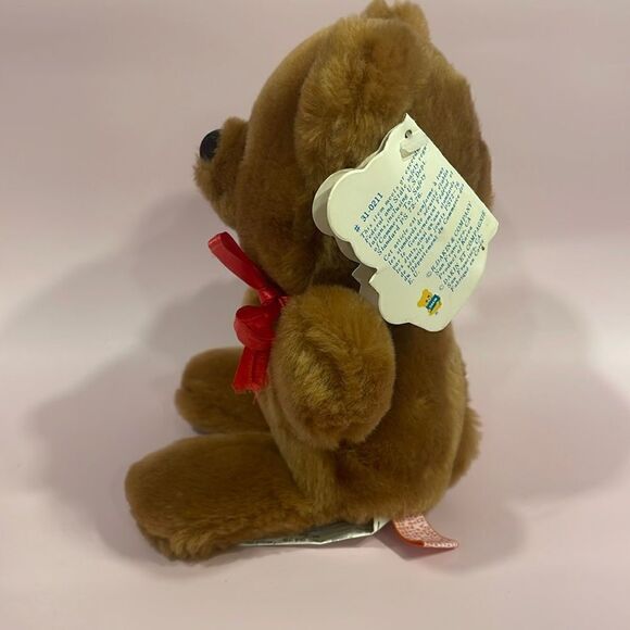 Vintage Dakin HEART THROB Teddy Bear Plush Stuffed Animal 9” tall 1983 NWT EUC - Picture 2 of 12